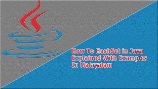 Java HashSet Collection Datatype Features Explained With Example in Malayalam
