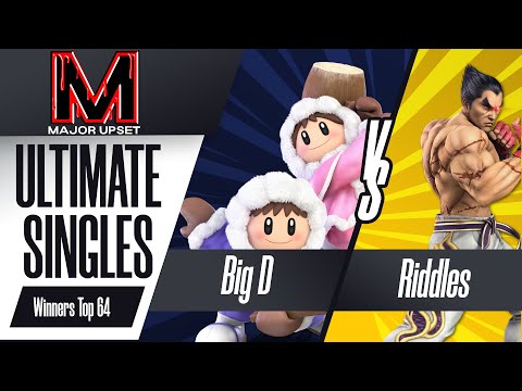 Big D (Ice Climbers) vs Riddles (Kazuya) - Ultimate Singles Winners Top 64 - MAJOR UPSET