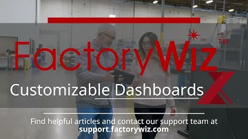 Customizable Dashboards for FactoryWiz Machine Monitoring