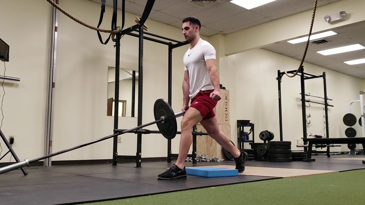 Landmine split squat Parallel YouTube