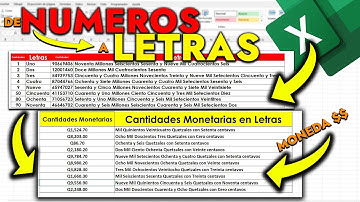 QUE TUS NUMEROS SE CONVIERTAN A LETRAS | Como convertir #números a letras en #Excel AUTOMATICAMENTE