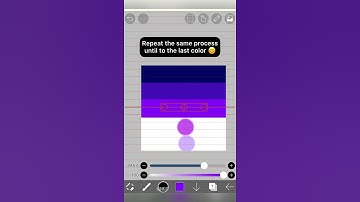 How to paint gradient sky on ibisPaint X? #shorts