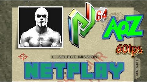 Goldeneye (ROMHACK)  - PJ64 AQZ  - Netplay - 1v1 - 4K 60FPS 🔴