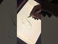 Penmanship - Artistic lettering method: The capital K on the iPad #short