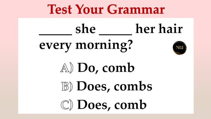 English Spelling & Grammar Test  Are You a Grammar Genius? Take