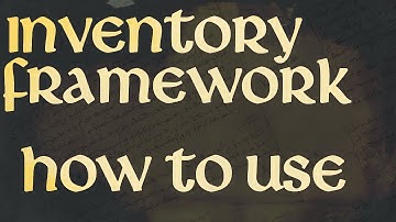 Inventory Framework - Using it On Other Projects
