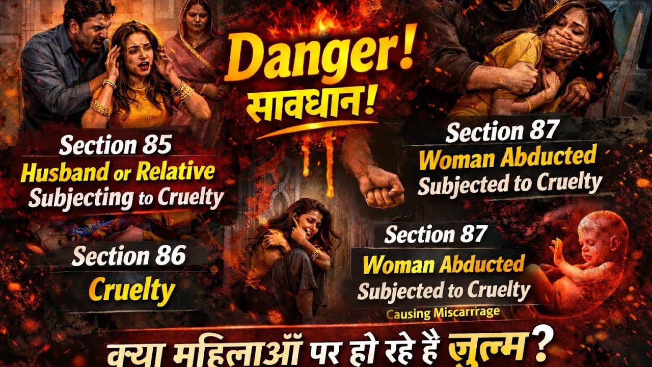 Cruelty Against Women Law | BNS 85, 86, 87, 88 Full Explanation (BNS 25th Classes) 