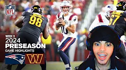 START DRAKE MAYE! New England Patriots vs. Washington Commanders Reaction | 2024 Preseason Week 3 thumbnail