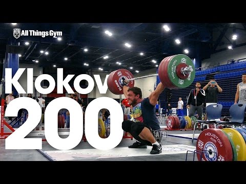 Dmitry Klokov 200kg Pause Snatch 2015 World Weightlifting Championships Training Hall