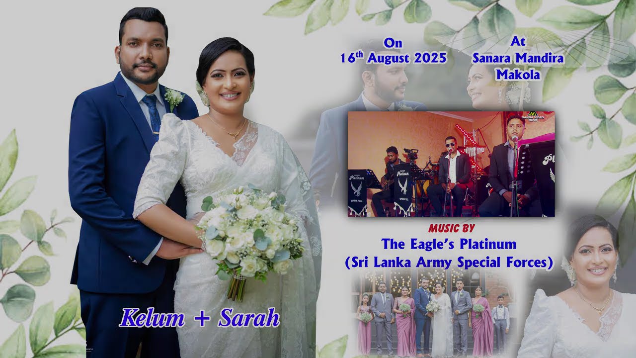 Wedding Function Sarah + Kelum At Hotel Sanara Mandira, Kiribathgoda | Music : The Eagles Platinum