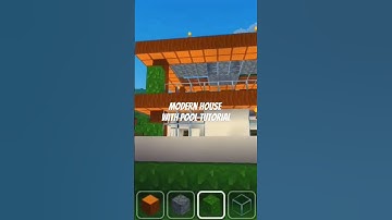🌳Modern House With Pool Tutorial #159 - Block Craft 3D: Building Game #blockcraft3d