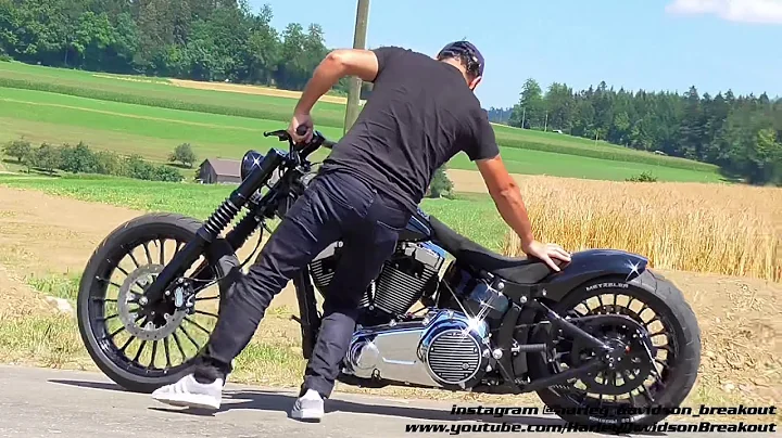 Harley-Davidson FXSB Breakout Exhaust Sound