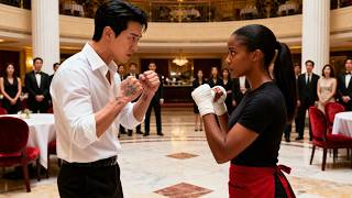Korean Mafia Boss Challenged the Black Waitress To a Fight — Unaware She’s a Ruthless Boxer