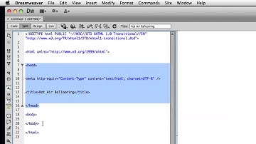 Dreamweaver Intro 01