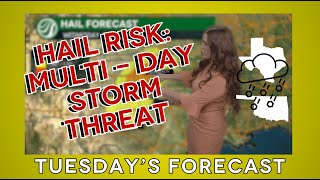 FORECAST: SEVERE STORMS RETURN: MULTI-DAY THREAT WITH HAIL, WIND & TORNADOES | HailTrace