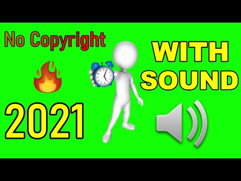 10 second countdown green screen with sound