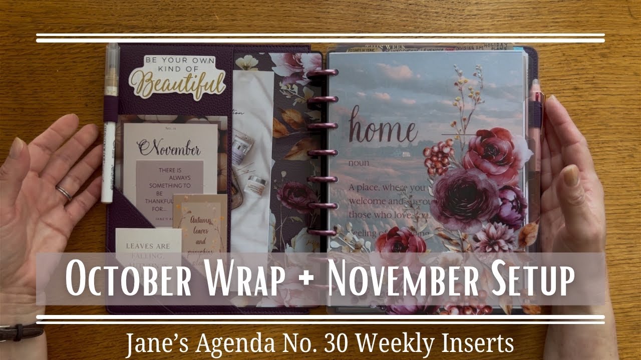 Планировщик на октябрь + подготовка к ноябрю | Ежедневник Джейн № 30, еженедельные вставки