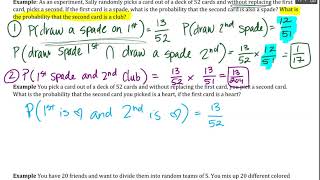 Calculate probability of dependent events