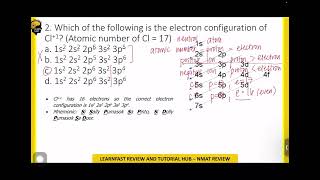 NMAT REVIEW: MOCK 1 CHEMISTRY - PROF. MJ CLEOFAS