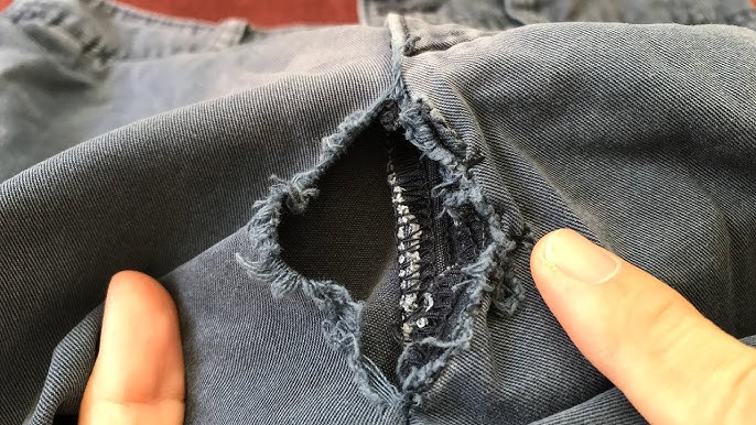 How to Mend a Rip in the Thigh of Your Jeans • Crafting a Green World