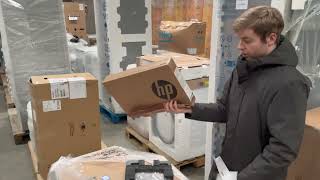 🔴 LIVE Entrepôt Destockage 26/01/23 - Lot d'ordinateurs portables HP LENOVO - Non testé - 11 unités