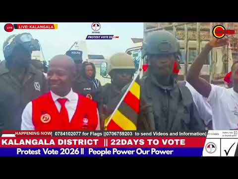 SEE THE PRESIDENT S ARRIVAL IN KALANGALA