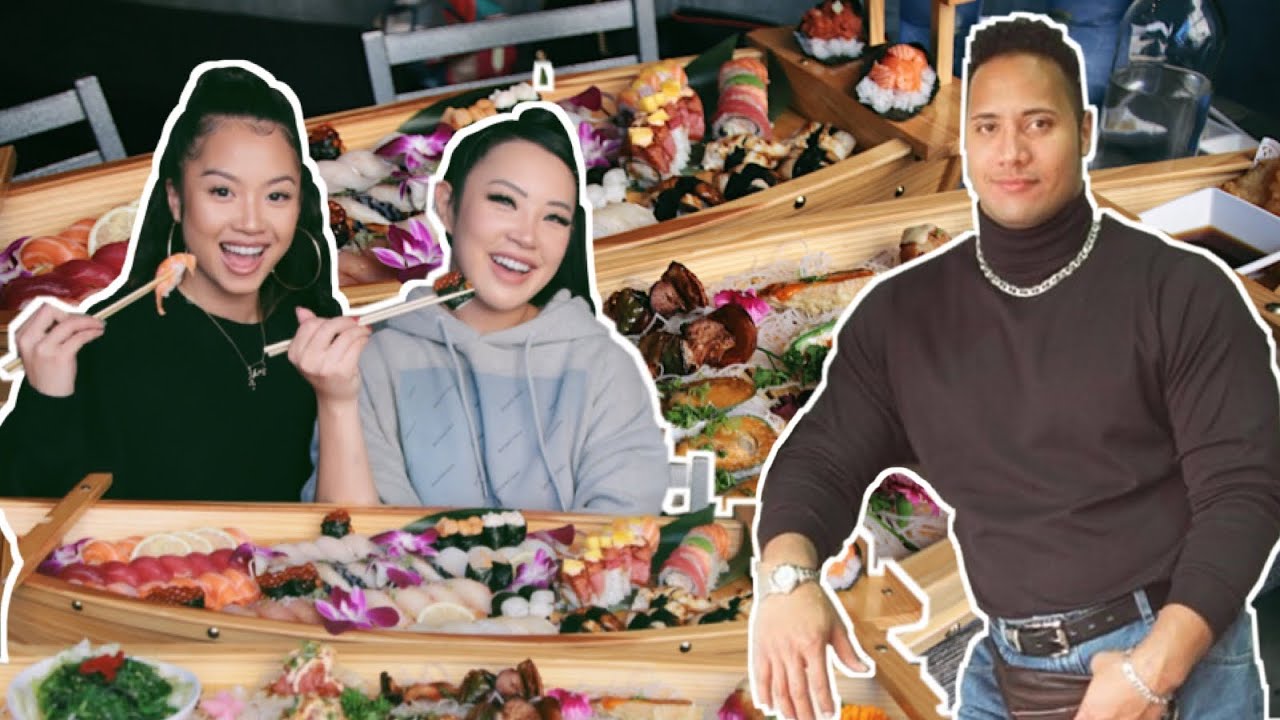 The Rock inspired SUSHI MUKBANG