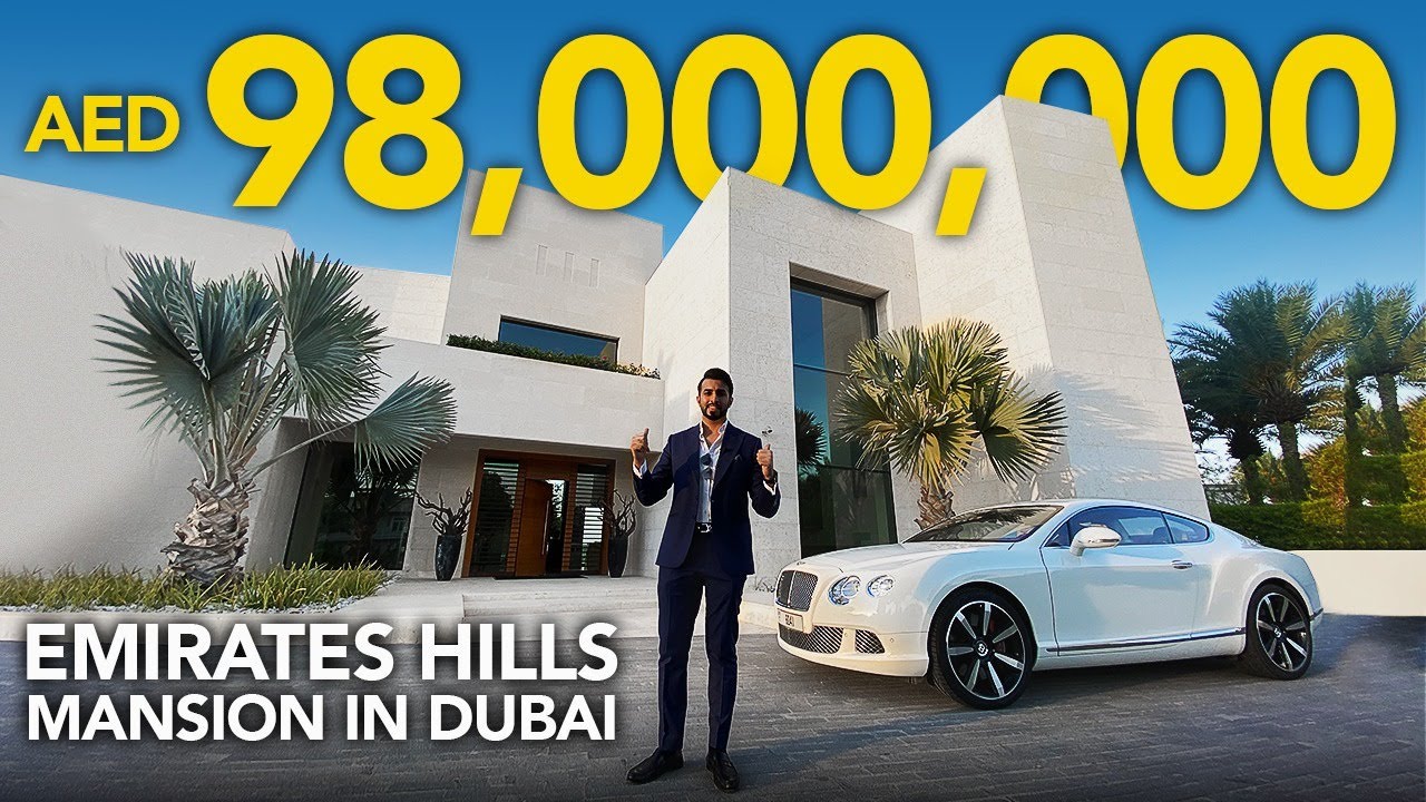 INSIDE A 98 MILLION EMIRATES HILLS BILLIONAIRE MANSION IN DUBAI VLOG