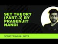 set theory (part-3)| operations on sets| (Bengali)