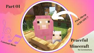 Finding a PINK SHEEP in Minecraft!!! Part 1 of Peaceful Minecraft ---- *No Commentary* screenshot 5