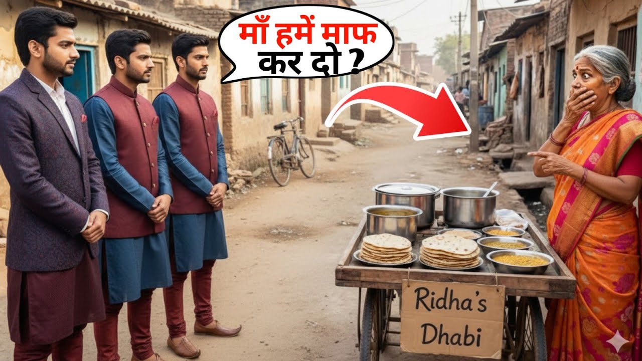 रोज 3 भूखे अनाथों को खाना खिलाती थी यह महिला, 30 साल बाद उसके दरवाजे पर 3 अमीर आदमियों ने दस्तक दी |