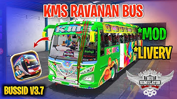 New KMS Ravanan Bus Mod Tamil | Bus Simulator Indonesia | KMS Ravanan Bus Mod In Bussid #kms #bus