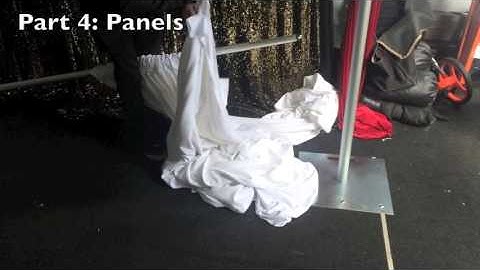 Pipe and Drape Rental Kit - Set up Instructions