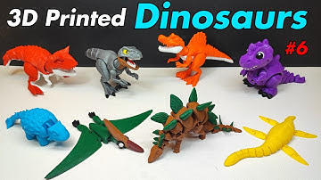 3D Printed Dinosaurs _ S6 | The World of Dinosaurs in 3D Printing