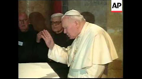 ISRAEL: POPE JOHN PAUL II VISITS GETHSEMANE