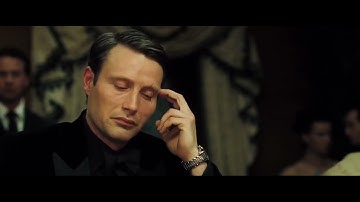 Mads Mikkelsen, Daniel Craig in Casino royale - trick