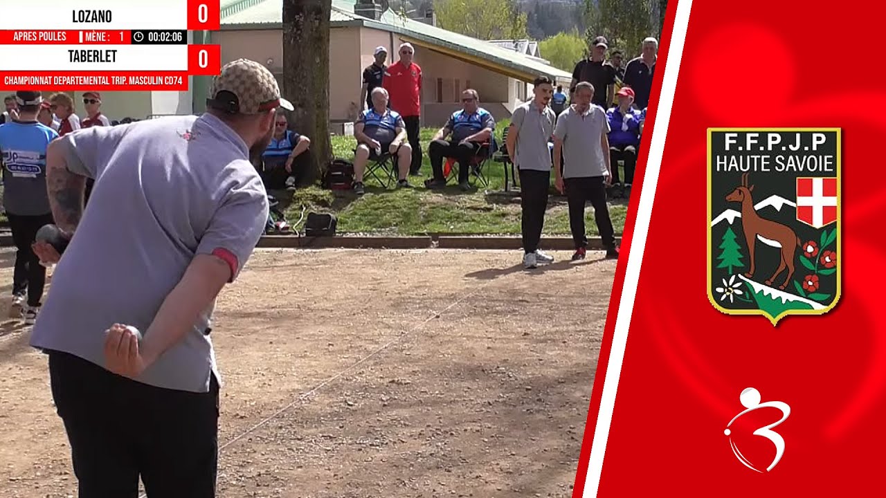 Miniature : LOZANO vs TABERLET : Championnats triplettes à pétanque de Haute-Savoie 2024 à Thonon-les-Bains