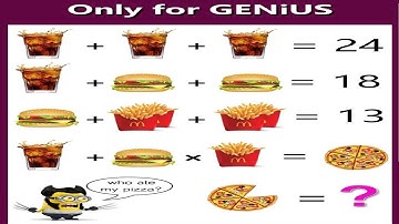 For Genius Only - The Viral Burger, Coke and Fries Puzzle