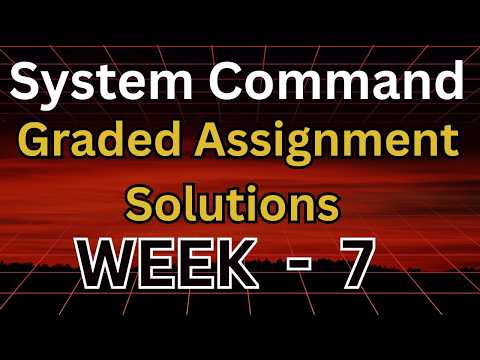 System command week 7 Graded Assignment |#iitmadras #gradedassignment #systemcommand #bsdegree
