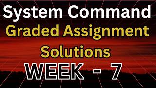 Celebrity System command week 7 Graded Assignment |#iitmadras #gradedassignment #systemcommand #bsdegree Profile
