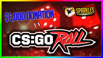 $6,000 Donation From CSGORoll + Sparkles  2  Loop