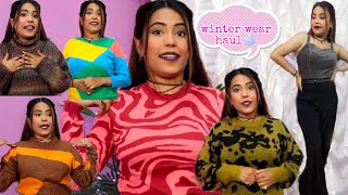 cutest winter wear haul... 😍 jumpsuit, pullover, etc ll Akanksha soni