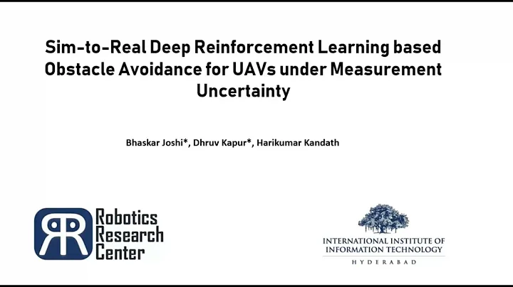 Sim to Real Deep RL based Obstacle Avoidance for UAVs under Measurement Uncertainty