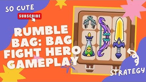 Rumble Bag: Bag Fight Hero Gameplay #rumble #bag #backpack #hero #game #gameplay #merge #strategy