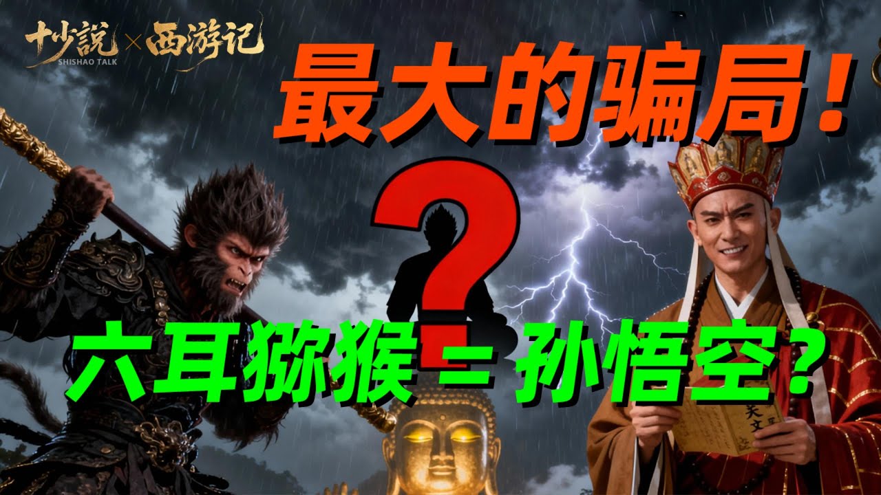 深度解析10000字！为何只有如来能认出六耳猕猴？这是一场完美的政治交易！#西游记 #十少说故事