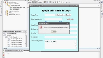 26. Aplicación de Validaciones de Entrada de Datos (Parte 2 de 2) Java en NetBeans.