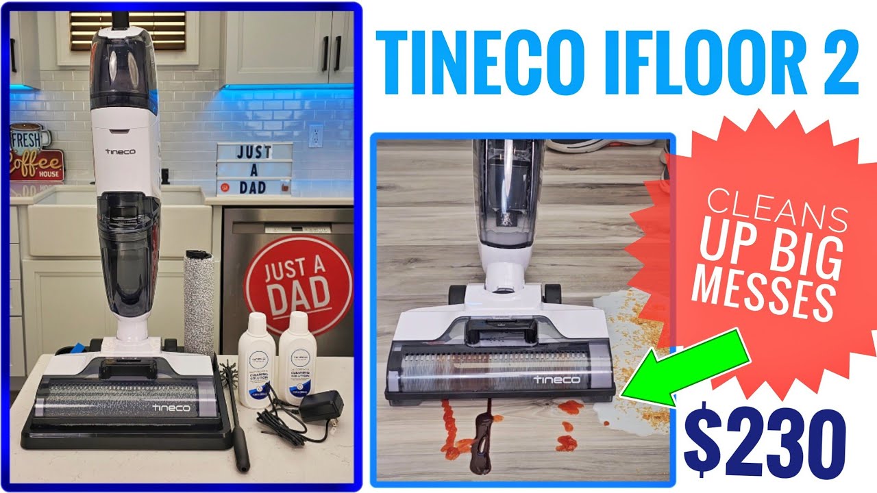 Tineco iFloor Breeze Wet Dry Vacuum Cleaner, Cordless Floor Cleaner and Mop