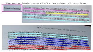 Vid 5 Contemporary Linguistics Chapter 7 Semantics Conceptual Analysis