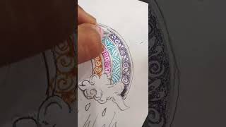 “Dreamy Cloud Mandala Art ☁️🌈✨”#mandala #cloud art #drawing #aesthetic#prachi's artistry World 💖🧿🌍🌍