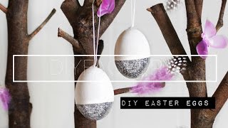 DIY tutorial: How to make easter eggs with glitter